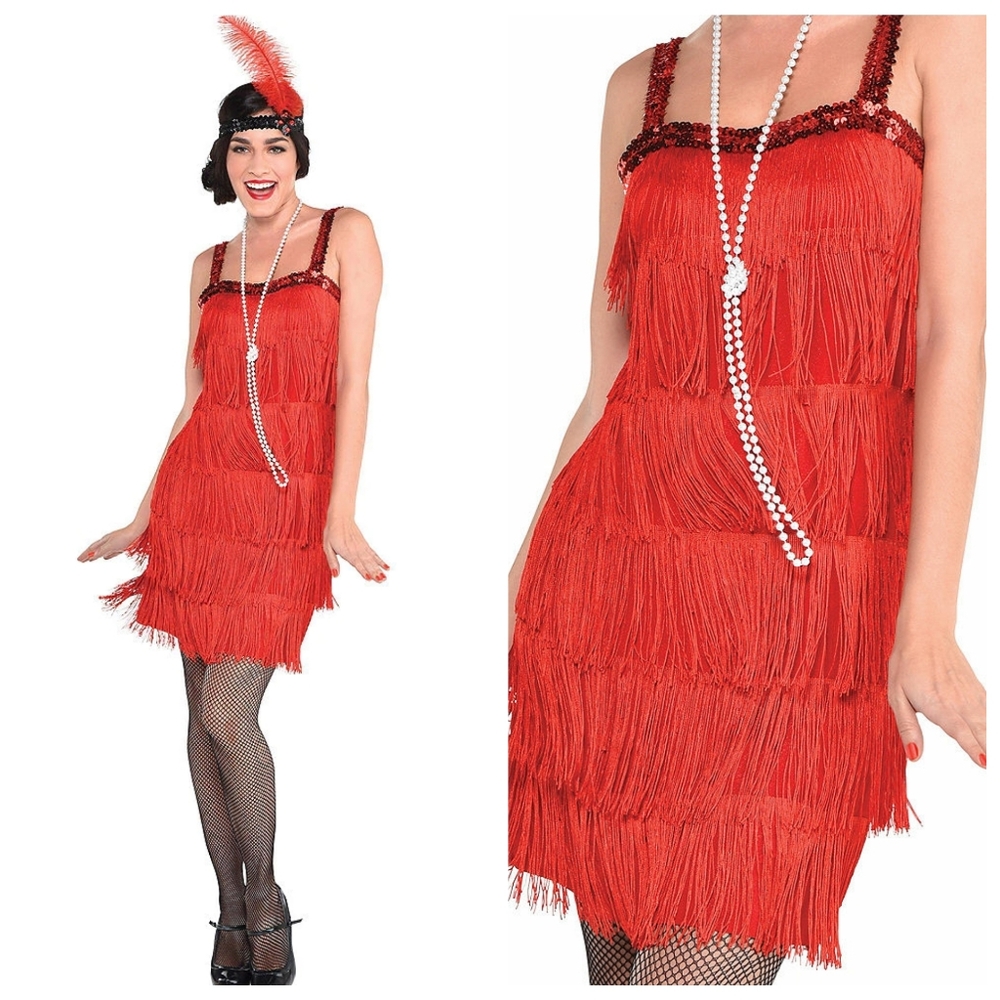 Halloween Flapper Dress & Accessories 🎃